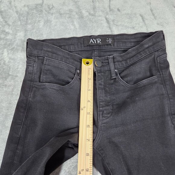 AYR Jeans Womens 24 Black Skinny Stretch Denim - Picture 9 of 10